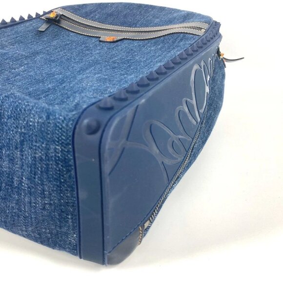Christian Louboutin Logo studs Backpack Backpack Denim blue/Red - Picture 9 of 12
